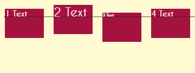 Flex align items - baseline